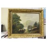 An Oil on Board/Metal