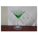 A Well Made Green Champagne Goblet