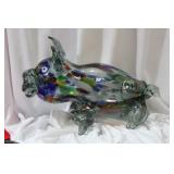 An Artglass Figural Pig