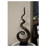 Art Glass Swirl Form Statue