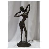 A Signed Marilyn Simon Solid Bronze Statue