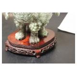 A Chinese Very Well Carved Jade Urn