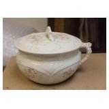 Antique Ceramic Pot with Lid