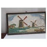 A Vintage Polychrome Delft Tile