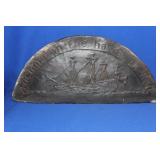 Vintage/Antique Ship Motif Chalk Wall Plaque
