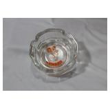 An Advertising Glass Ashtray - 'Cunard'