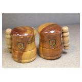 Set of Wooden Salt and Pepper Shakers
