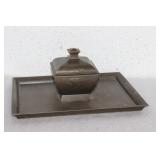 A Bronze Inkwell
