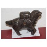 Vintage Cast Iron St Bernard Still Bank