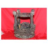 An Antique Chinese Well Carved Wood Stand