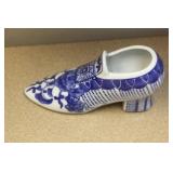 Blue and White China Shoe