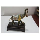 A Cloisonne Elephant on Stand