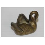 Brass Swan Match Holder