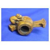 A Well Carved Wooden Monkey on a Barrel