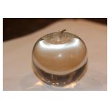 Apple Art Glass Paperweight