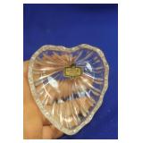 Crystal Heart Trinket Tray Dish