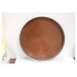 a silverplated and Lacquer Serving Tray