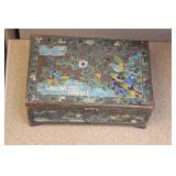Antique Chinese Enamel on Copper Box