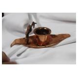 A Copper Candle Holder
