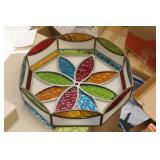 Leaded or Stain Glass Colorful Lamp Shade