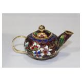 A Small Chinese Cloisonne Teapot