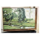 A Midcentury Oil on Canvas