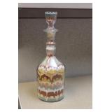 VintageSand Art in a Decanter