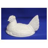 A Milk Glas Candy Dish Top Only