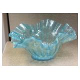 Antique/Vintage Foliated Artglass Bowl