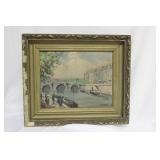 An Antique/Vintage Oil on Board