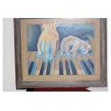 Unsigned Pastel on Board