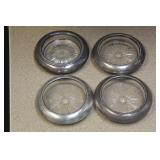 Lot of 4 Sterling Rim Coasters
