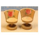 Lot of 2 Miniature Chairs
