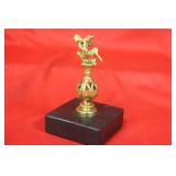 A Vintage Small Statue On Marble Stand