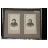 Lot of 2 Framed Black and White Photos