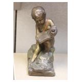 Vintage Chalk Statue