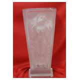 A Frost Glass Nude Vase