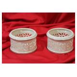 A Pair of Lenox Candle Holders