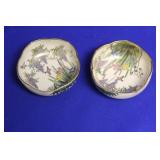 A Pair of Vintage Japanese Signed Kutani Bowls