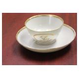 Lot of Two Chinese Export Plate and Small Bowl/Cup