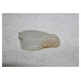Antique Chinese Carved Hetian White Jade Pendant