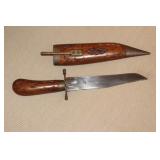 Wooden Handle India Knife