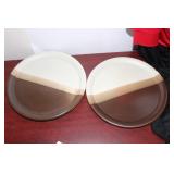 Set of 3 McCoy Dinner Plates