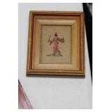 A Framed Oriental Motive Needlework