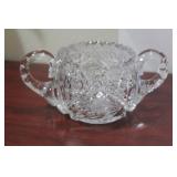 A Cut Glass Sugar Container