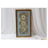 A Vintage Chinese Framed Silk