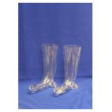 Pair of Krosno Crystal Shoes