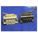 Pair of Cast Iron Salt and Pepper Shakers