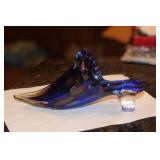 Millifiori Style Art Glass Shoe