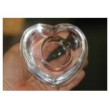 Orrefors Heart Shape Crystal Candle Holder